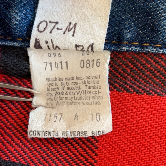 Levi’s VINTAGE flannel-lined trucker jacket - Picture 6 of 7